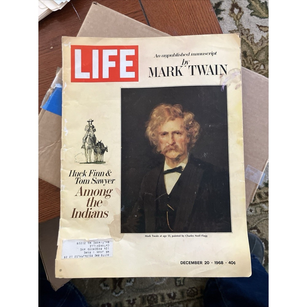 VTG Life Magazine: December 20 1968 - Mark Twain/Huck Finn & Tom Sawyer